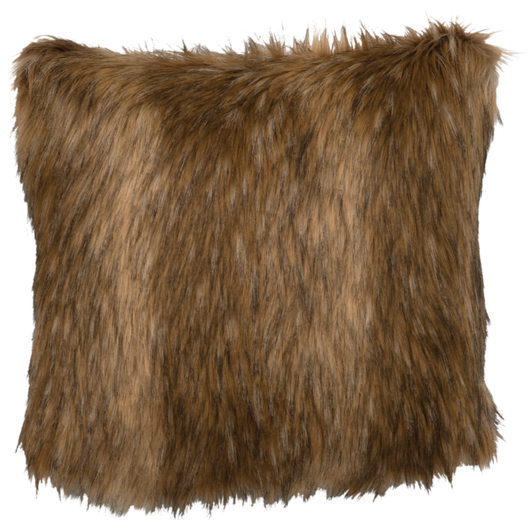 Coyote Faux Fur Pillow