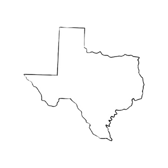Download Texas map on white background f
