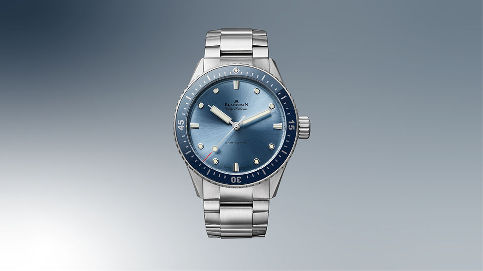 全球限量的Blancpain寶珀「藍眼淚」腕錶,只在臺北101 / Blancpain unveiled the Taipei 101 Limited Edition Watch, titled “Blue Tears”