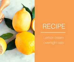 Lemon cream overnight oats