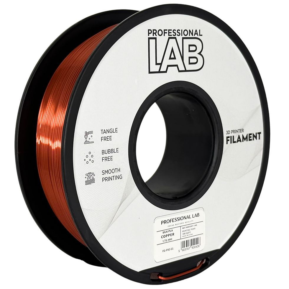 Miniaturbild: PLA Silk Filament 1,75 mm 1kg – Prof. Lab glänzend kupfer