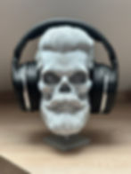 Skull Headsethalter mit Bart