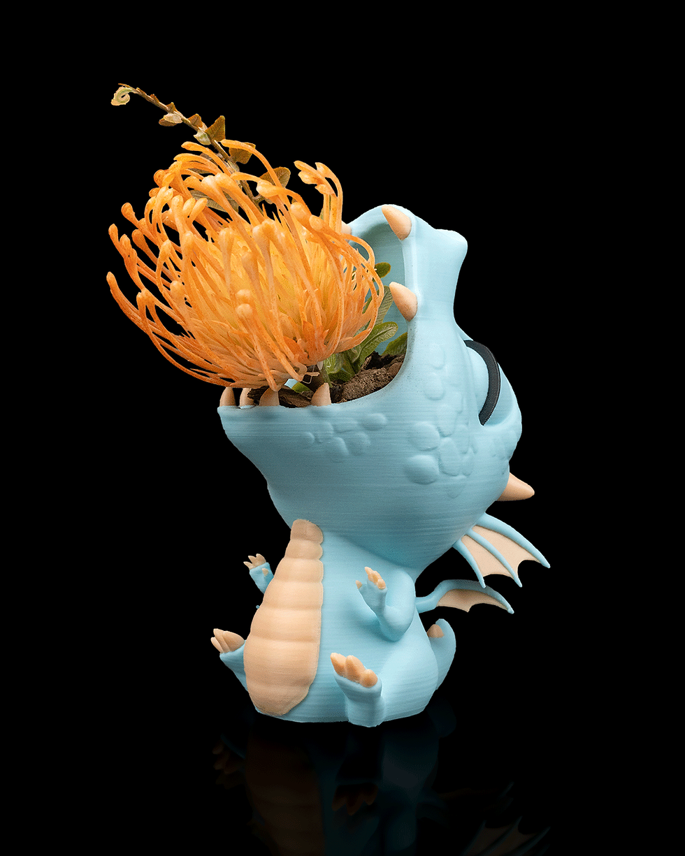 Miniaturbild: Drachen Blumentopf & Pflanztopf – Magischer Blumenuntertopf