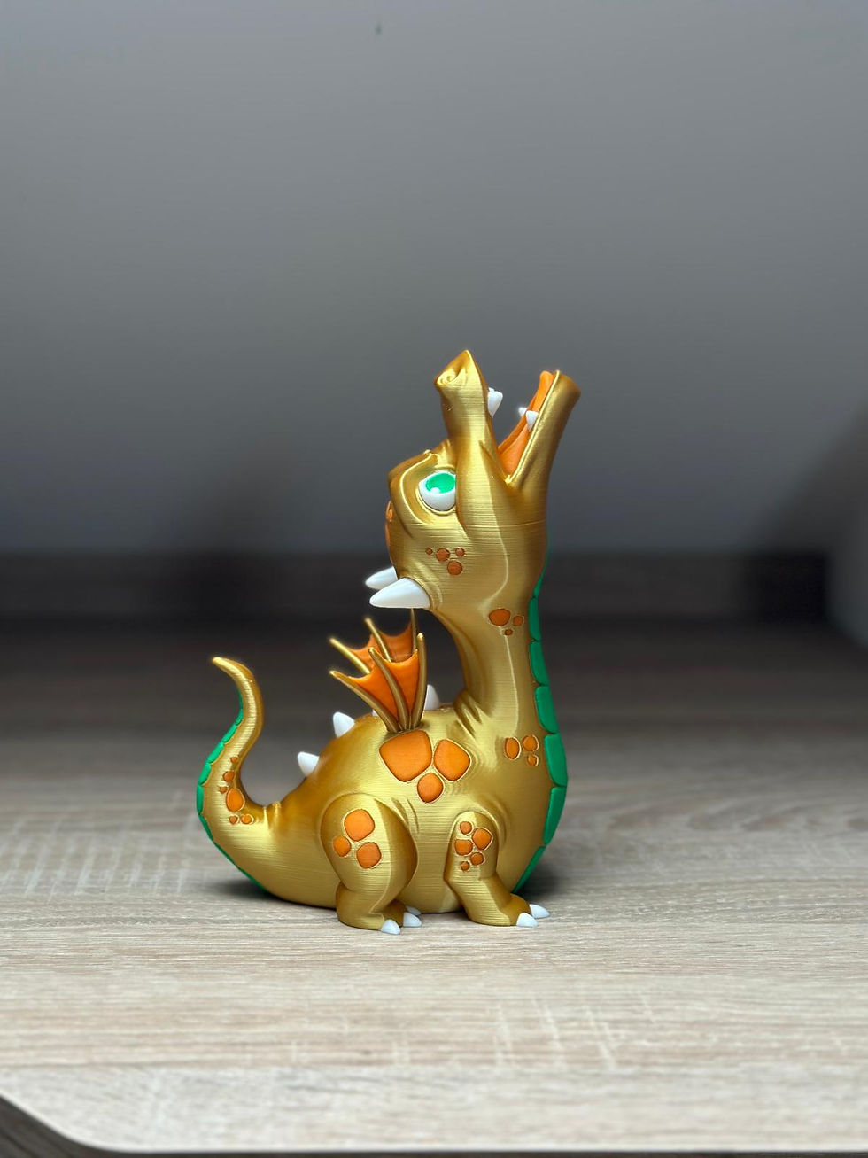 Miniaturbild: 3D gedruckter Cake Topper mit Drachenmotiv für Geburtstagstorte