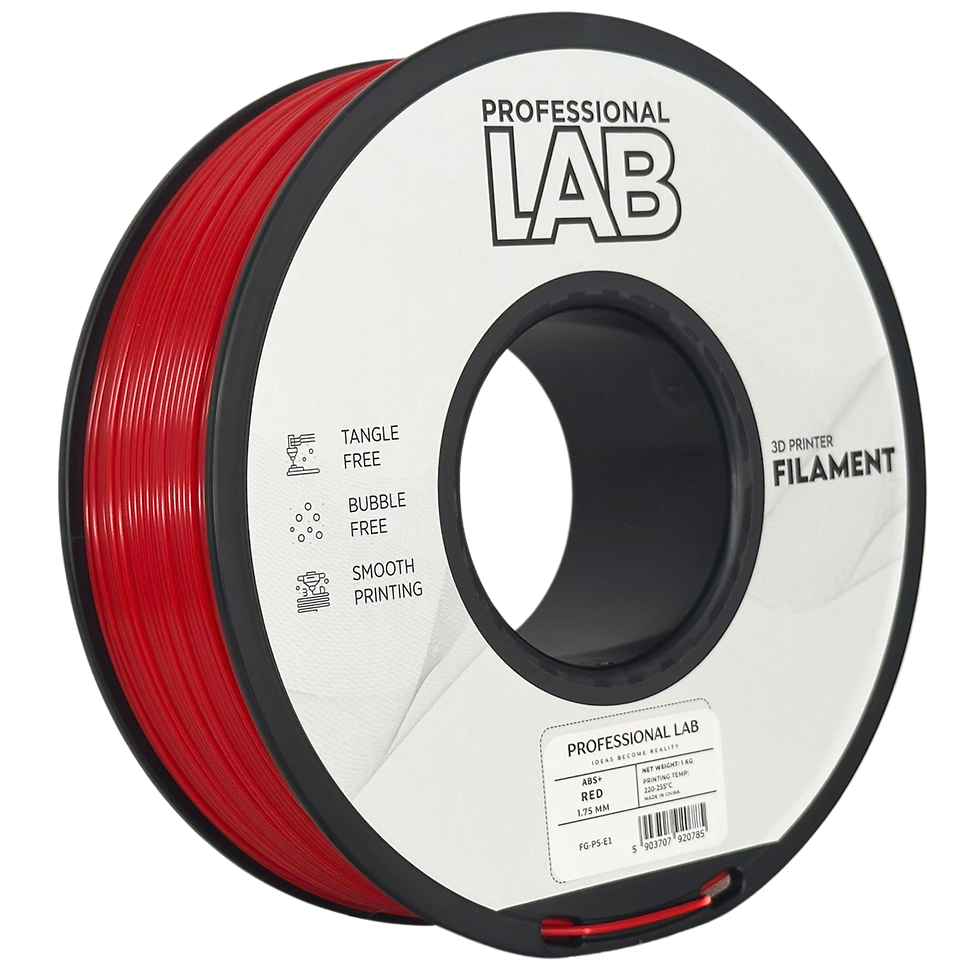 Miniaturbild: ABS+ Filament 1,75 mm 1kg rot – hochbelastbares 3D Druck Filament