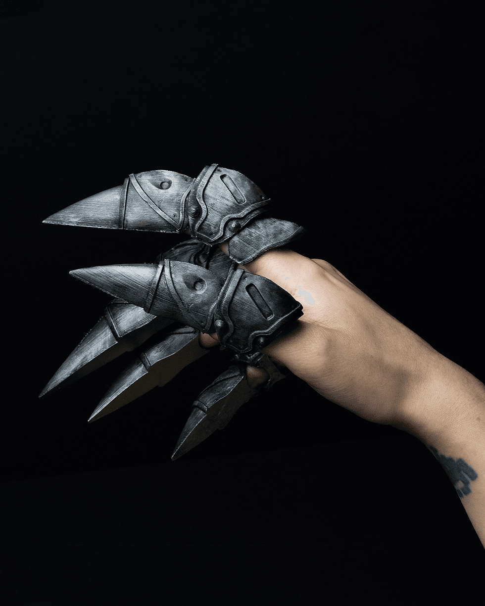 Miniaturbild: Steampunk Claws – 3D-gedruckte Klaue im Steampunk-Stil für Cosplay, Kostüm und LARP. Perfektes Accessoire für Halloween
