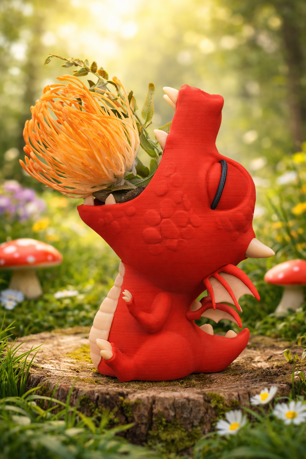 Miniaturbild: Drachen Blumentopf & Pflanztopf – Magischer Blumenuntertopf