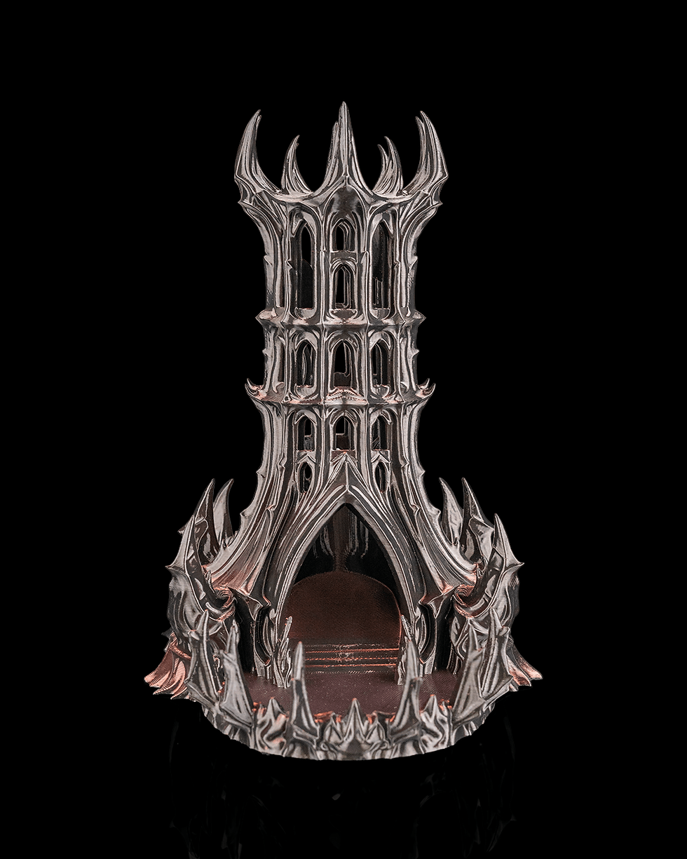 Miniaturbild: Schwarze Bastion Würfelturm – 3D Druck Dice Tower für Rollenspiele