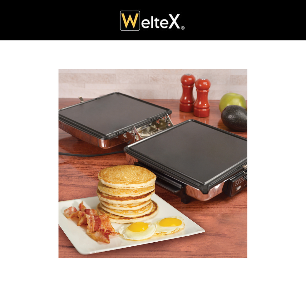 WAFFLERA + PARRILA + PLANCHA 3 EN 1 BLACK AND DECKER G49TD