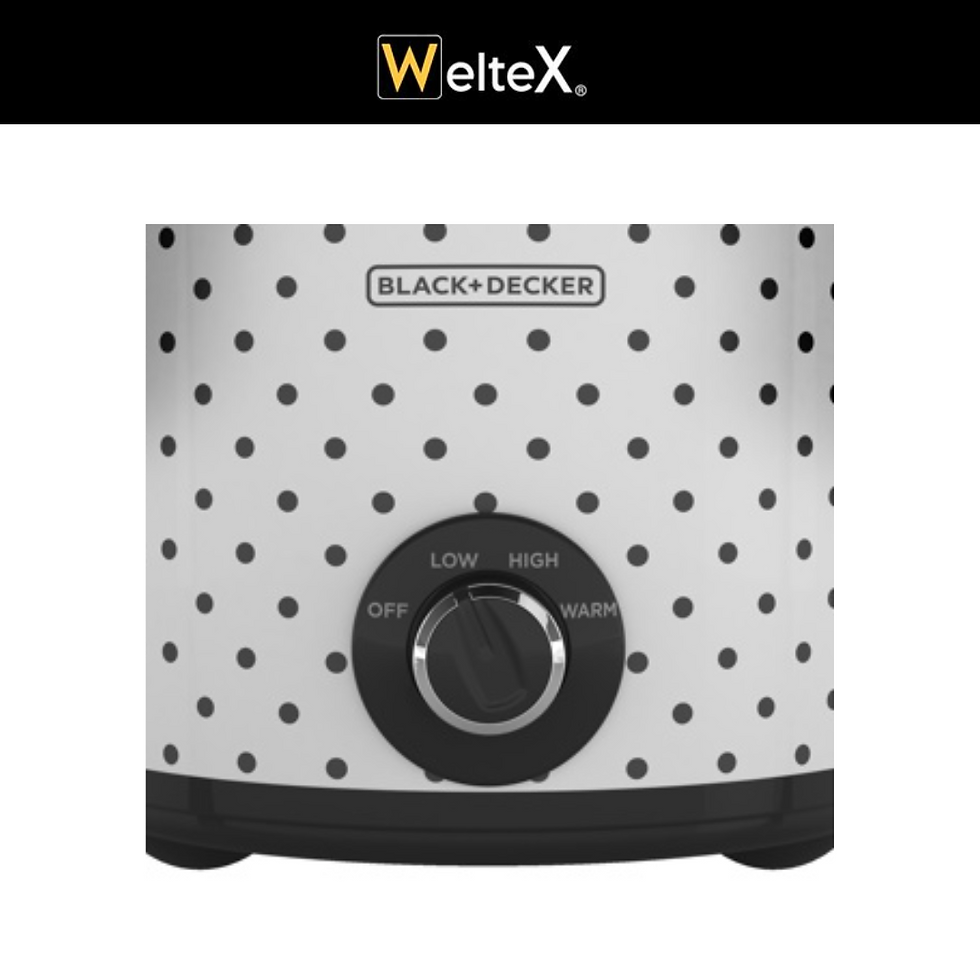 Miniatura: OLLA DE COCCION LENTA  4L BLANCA - NEGRO  (SC1004D)