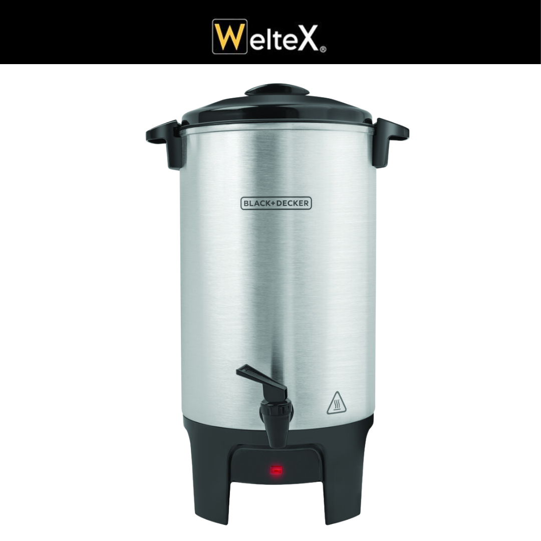 BLACK + DECKER PRECOLADORA 40 TAZAS ALUMINIO CMU4010