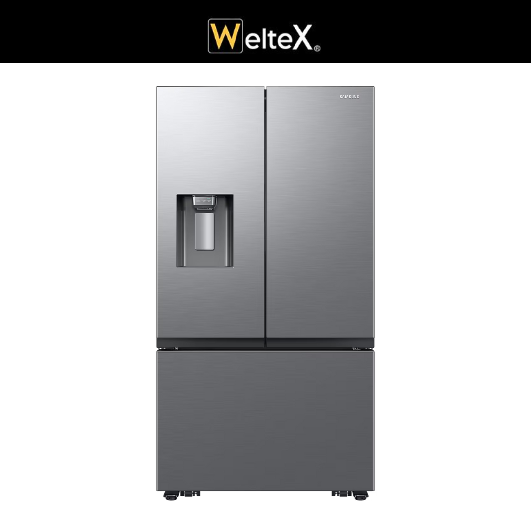 REFRIGERADOR SAMSUNG FRENCH DOOR 31" SILVER CON DISPENSADOR RF32CG5410S9/AP