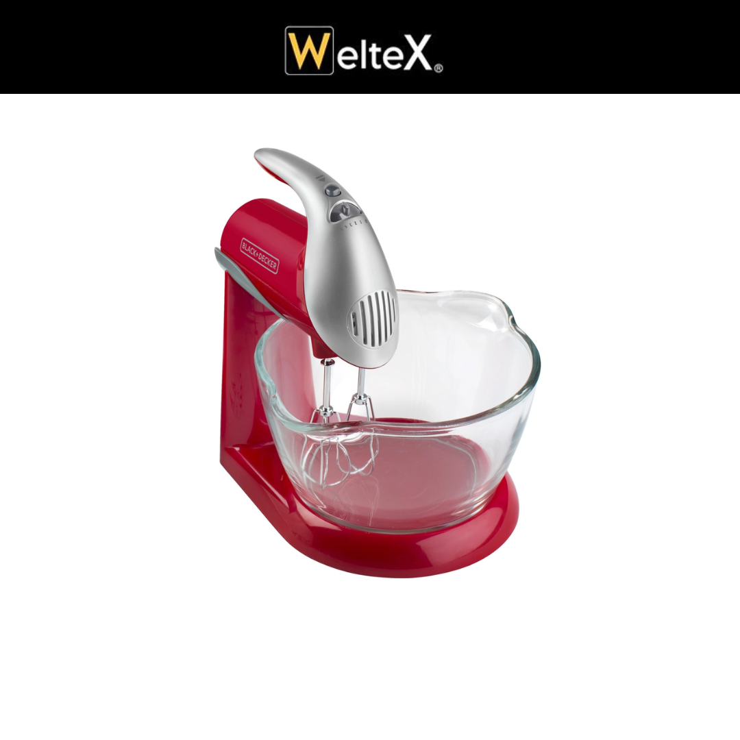 BATIDORA DE PEDESTAL CON TAZON ROJA BLACK AND DECKER MX900R