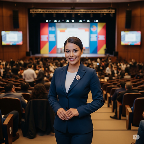 modelo en Congreso Empresarial