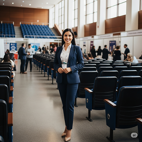Modelo Anfitriona evento empresarial  Bogota