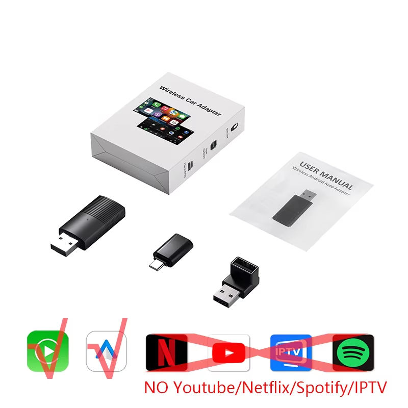 Miniatura: OTTOCAST Play2Video Ultra Carplay Ai Box Wireless Android Auto Adapter Built in 