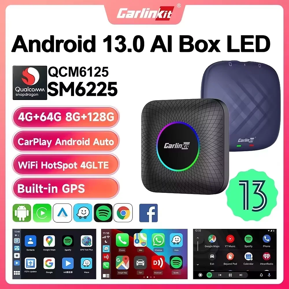 Miniaturbild: 2026 CarlinKit CarPlay AI Box Android 13.0 SM6225 8-Cores Android Auto Wireless 