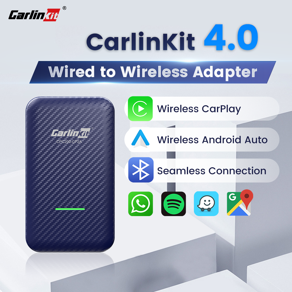 Carlinkit 4.0 CarPlay Wireless Android Auto 2 in 1 Adapter for Vw Kia Audi Merce