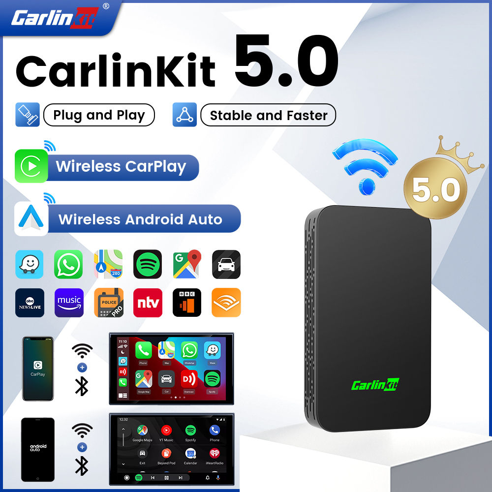 2026 CarlinKit 5.0 2Air Wireless Android Auto Box Portable CarPlay Wireless Dong