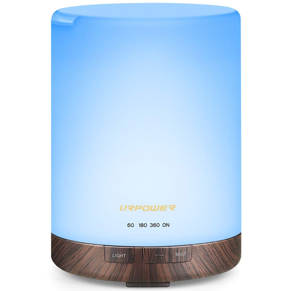 URPOWER 2nd Gen 300ml Aroma Essential Oil Diffuser Night Light Ultrasonic Air Co