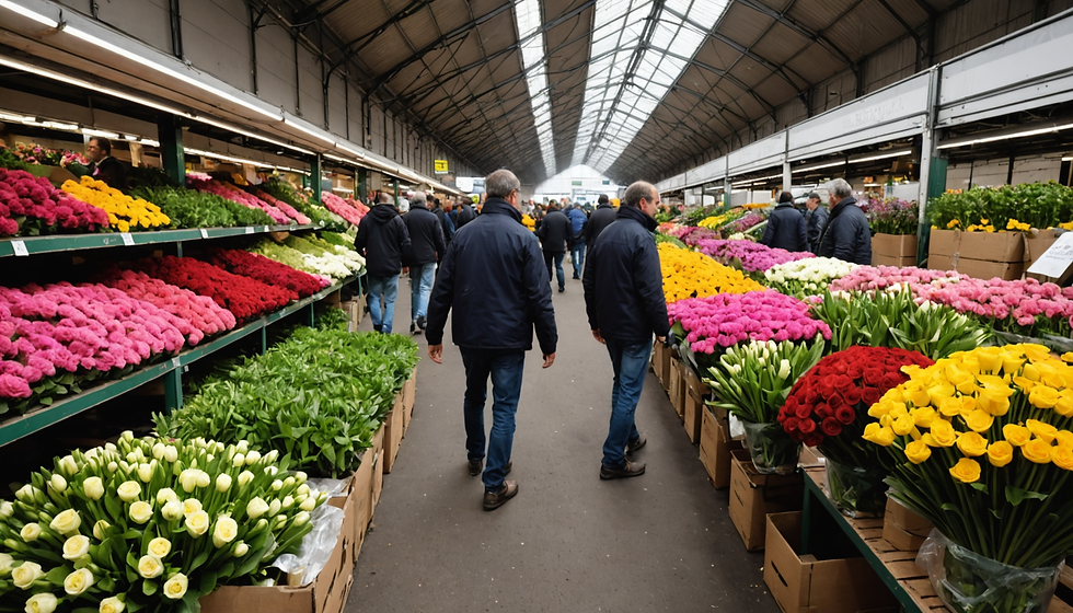Rungis Wholesale Flower Market in Paris