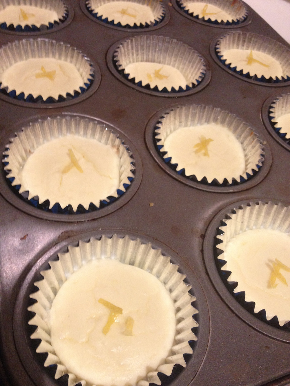 Light Lemon Mini Cheesecakes