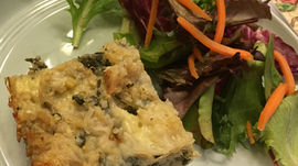 Spinach Artichoke Quinoa Egg Bake