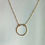 Thumbnail: Single Gold Circle Necklace