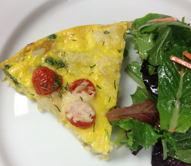 Sweet Pea and Potato Frittata