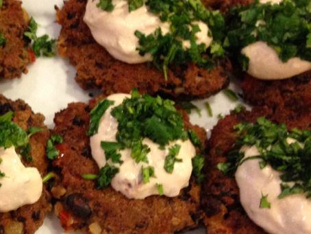 Black Bean Cakes with Chipotle Sauce