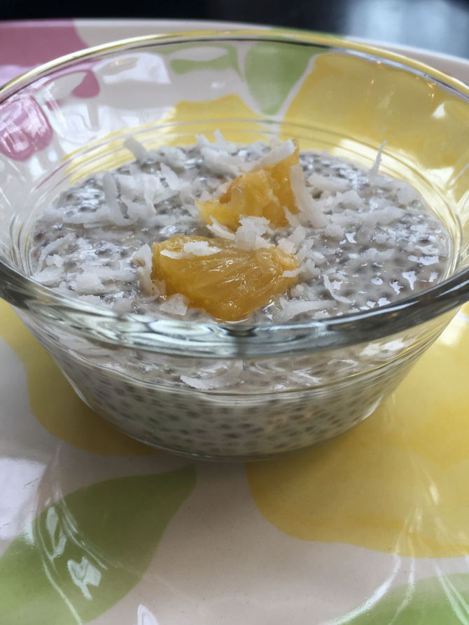 Sweet Orange Chia Seed Pudding