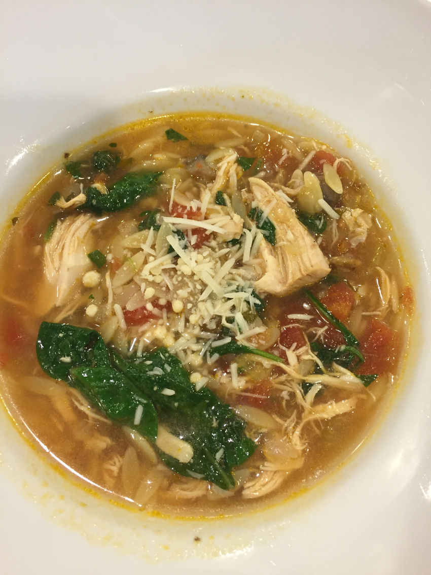 Italian Chicken and Orzo Soup