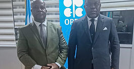 Audience accordée le mardi 7 décembre 2021 à Brazzaville (Congo) : Monsieur Bruno Jean Richard ITOUA, MINISTRE DES HYDROCARBURES et Monsieur MANENO Chuma Junior.