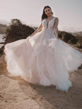 Brautkleid Braut A-Linie Hochzeit