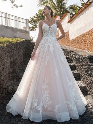 Brautkleid Braut A-Linie Hochzeit
