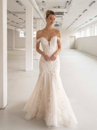 Brautkleid Braut Meerjungfrau Fitnflare Fit'n'Flare Hochzeit