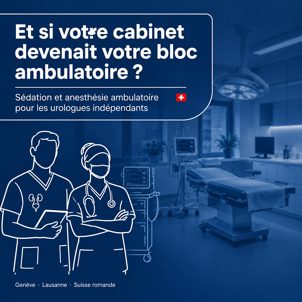 Anesthésie en cabinet d'urologues