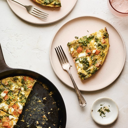 Roasted Sweet Potato Kale Frittata