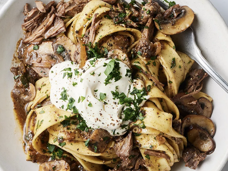 Slow-Cooker Beef Stroganoff