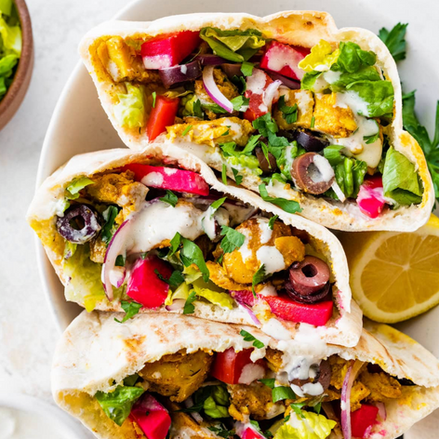 Easy Pita Pocket with Chicken Shawarma