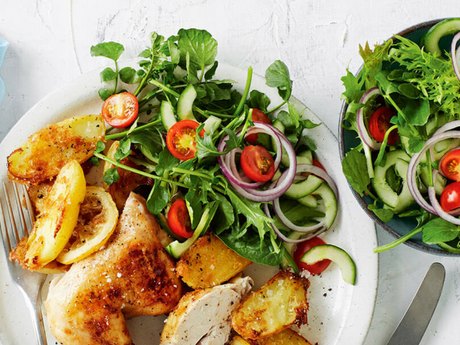 Apple Cider Chicken With Parmesan Potatoes