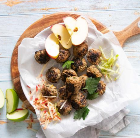 Meatballs with Fresh Apple