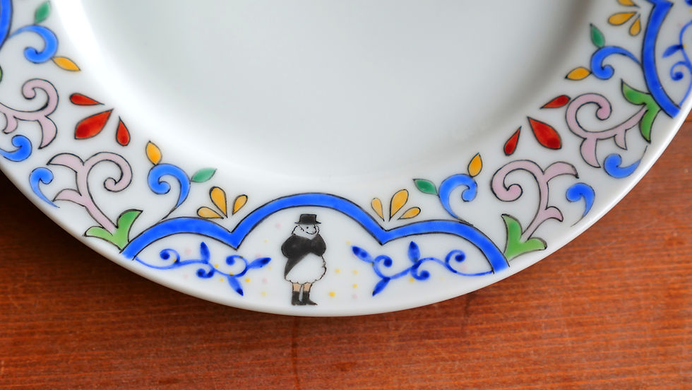 Miniature : Assiette des messieurs moutons