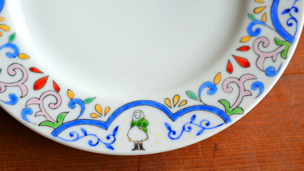 Miniature : Assiette des messieurs moutons