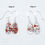 Thumbnail: Sterling Silver Tear-Drop Earrings - Rose Gold & Silver