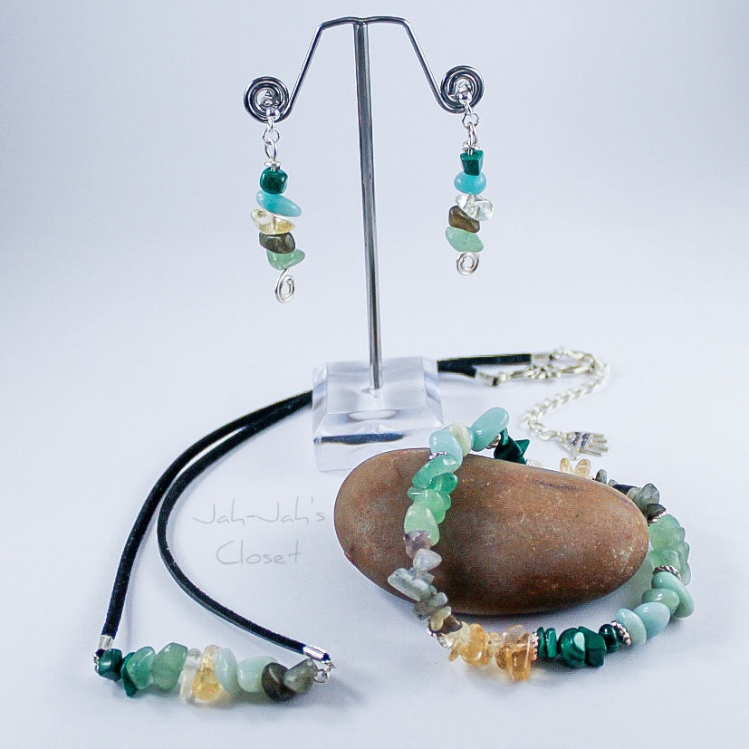 Thumbnail: Healing Jewellery Set -  'Good Luck'