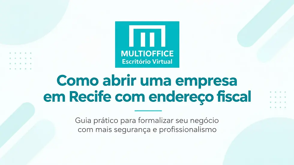 Unidade da Multioffice Escritório Virtual em Recife com estrutura para endereço fiscal e comercial