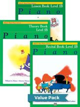 Alfred's Basic Piano Library Lesson, Theory, Recital 1B (Value Pack)