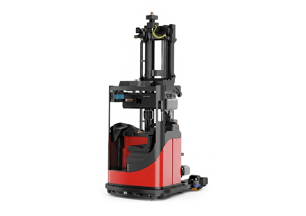 Autonomous Reach Truck AMR for high-density vertical warehouse storage