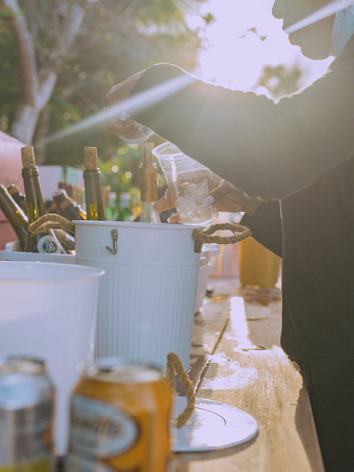 bartender mixing cocktails